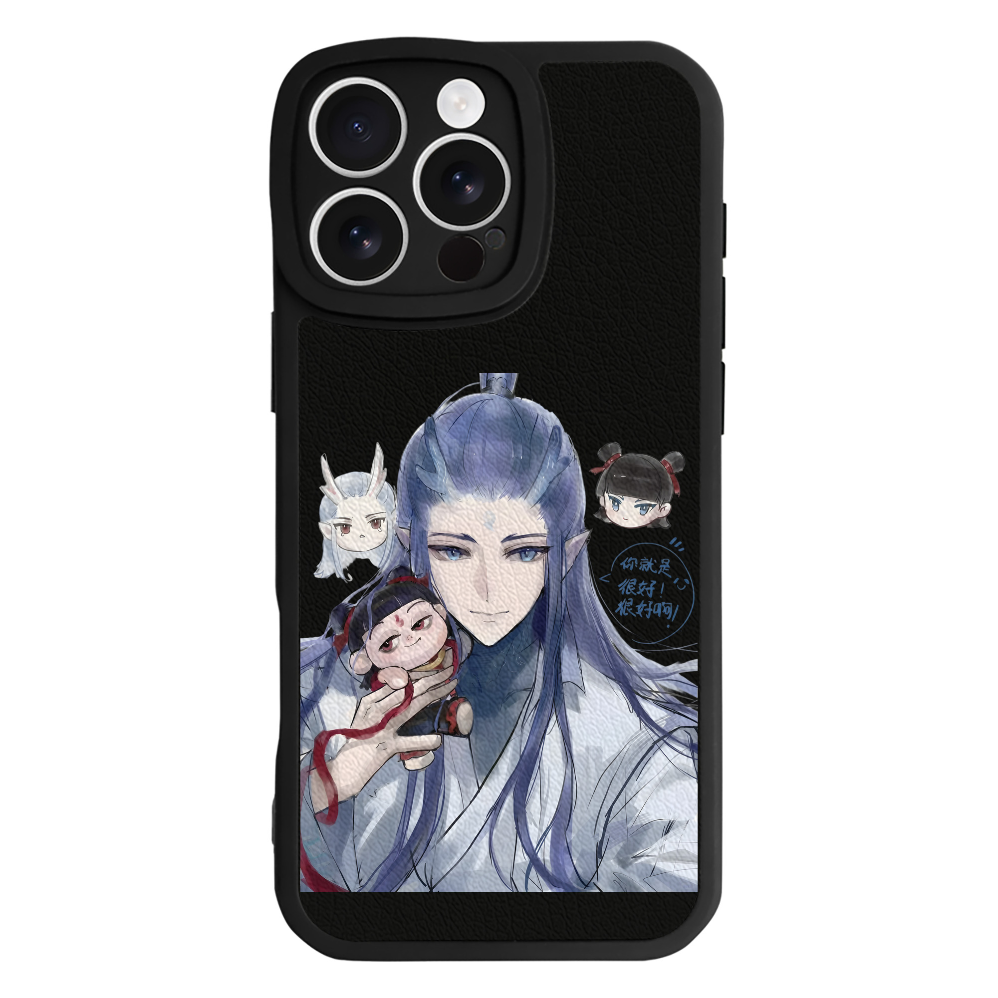 （画像用） Ne Zha 2 ナタ 魔童の大暴れ 【iPhone 16シリーズ対応】シリコンスマホケース（レザー調） 材質：シリコン